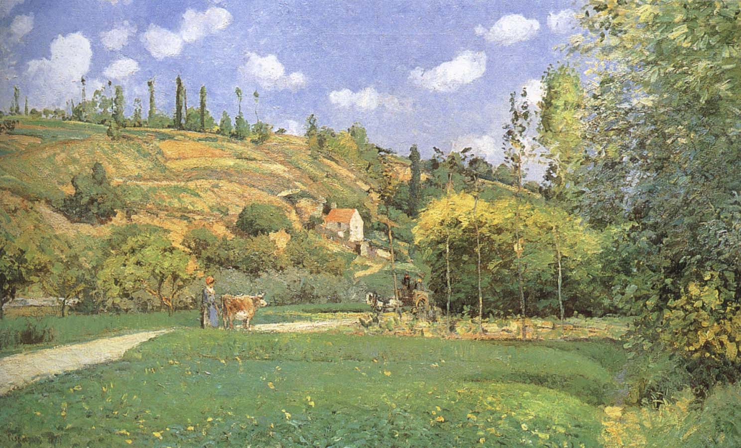 Camille Pissarro Cattle woman